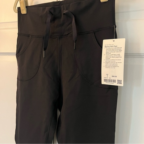 NWT lululemon Skinny Will Pant, size 8, pockets - Picture 2 of 6